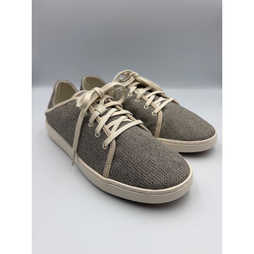 OluKai Pehuea Li Tapa Sahara Mesh Lace Up Sneakers Womens 10 20379-20WS
